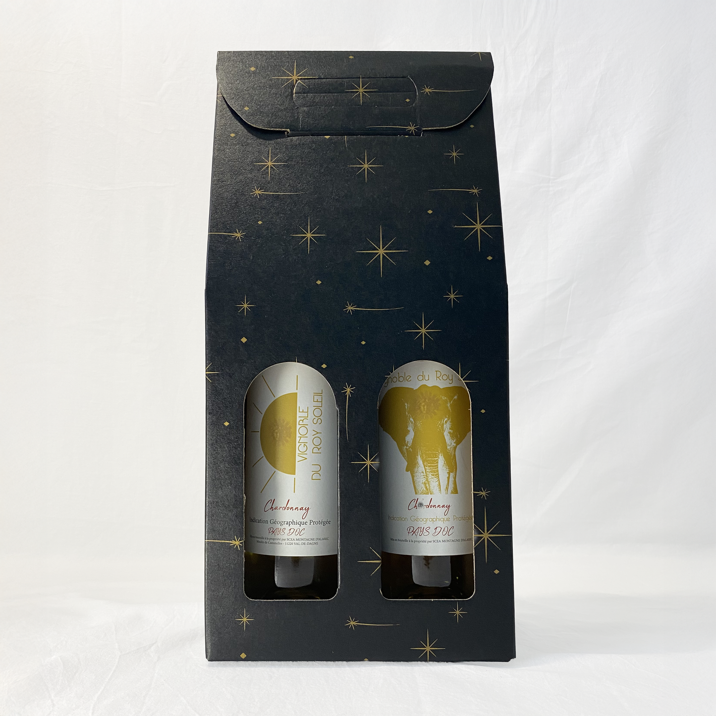 Coffret cadeau blanc 2 bouteilles